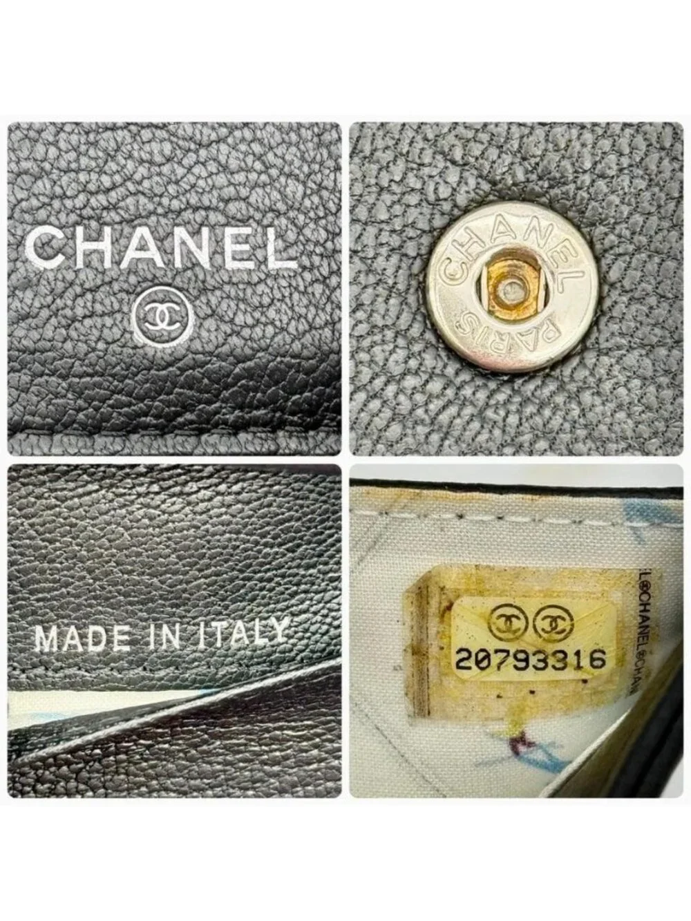 Chanel Ski Motif Trifold Wallet